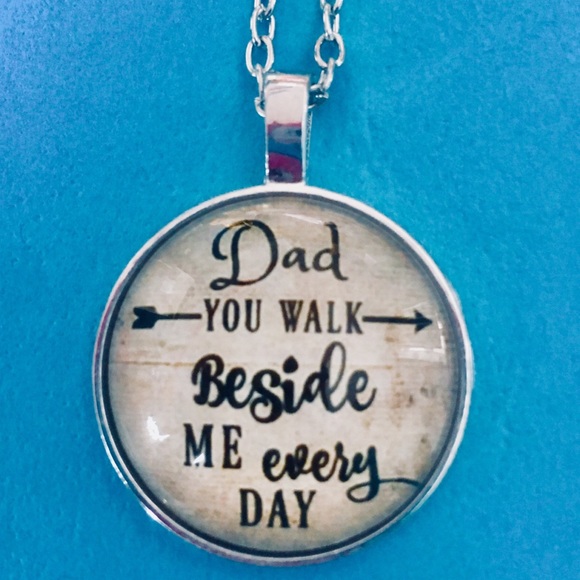 (i3) Dad walks beside me Necklace - Picture 2 of 5